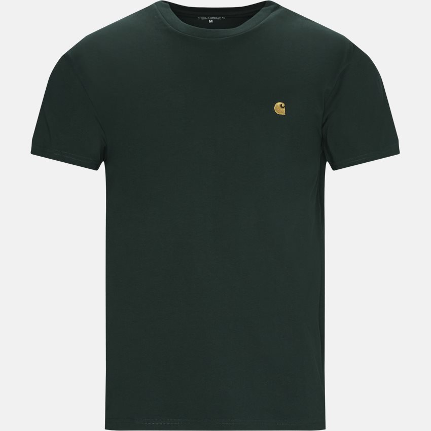 Carhartt WIP T-shirts S/S CHASE TEE I026391. BOTTLE GREEN